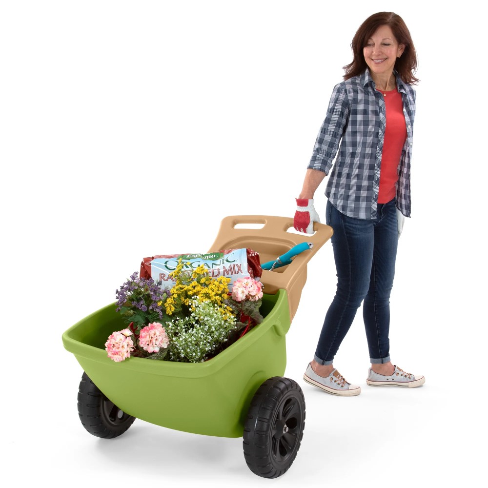 Simplay3 250 lbs Capacity Plastic Foldable Wheelbarrows with Double Wall - Image 10