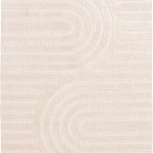 Better Homes & Gardens Arches Hi Low Indoor Area Rug, Ivory, 5'x6'7"