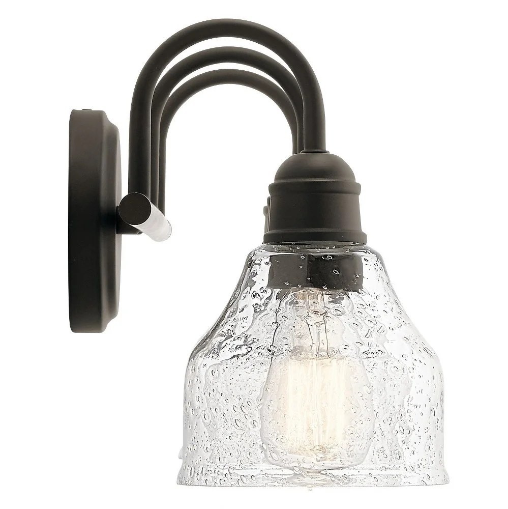 45973NBR Kichler Lighting Avery - 3 Light Bath Vanity Approved for Damp Locations - with Vintage Industrial inspirations - 9.25 inches tall by 24 - Image 8