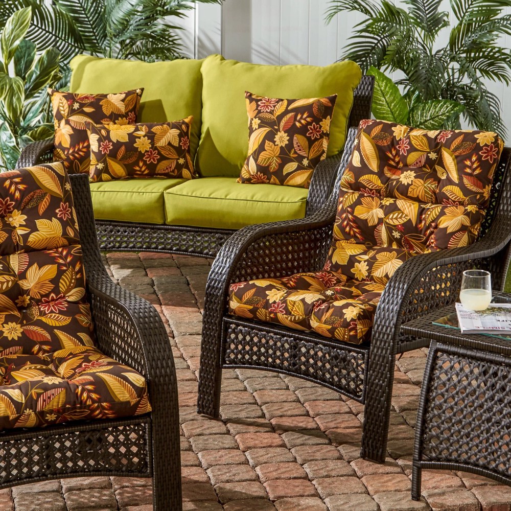Sunbeam 44 x 22 in. Outdoor High Back Chair Cushion (2-Pack) by Greendale Home Fashions - Image 57