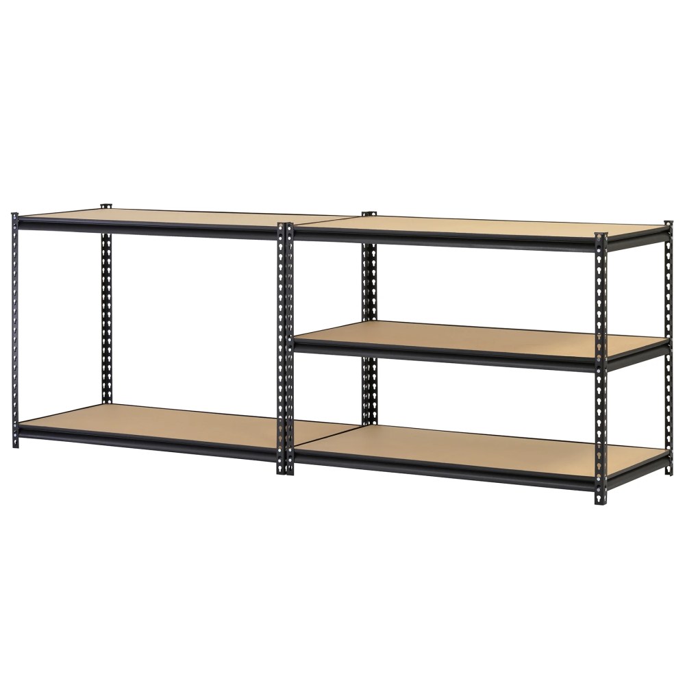 Muscle Rack 48"W x 24"D x 72"H 5-Shelf Steel Freestanding Shelving Unit Black - Image 2