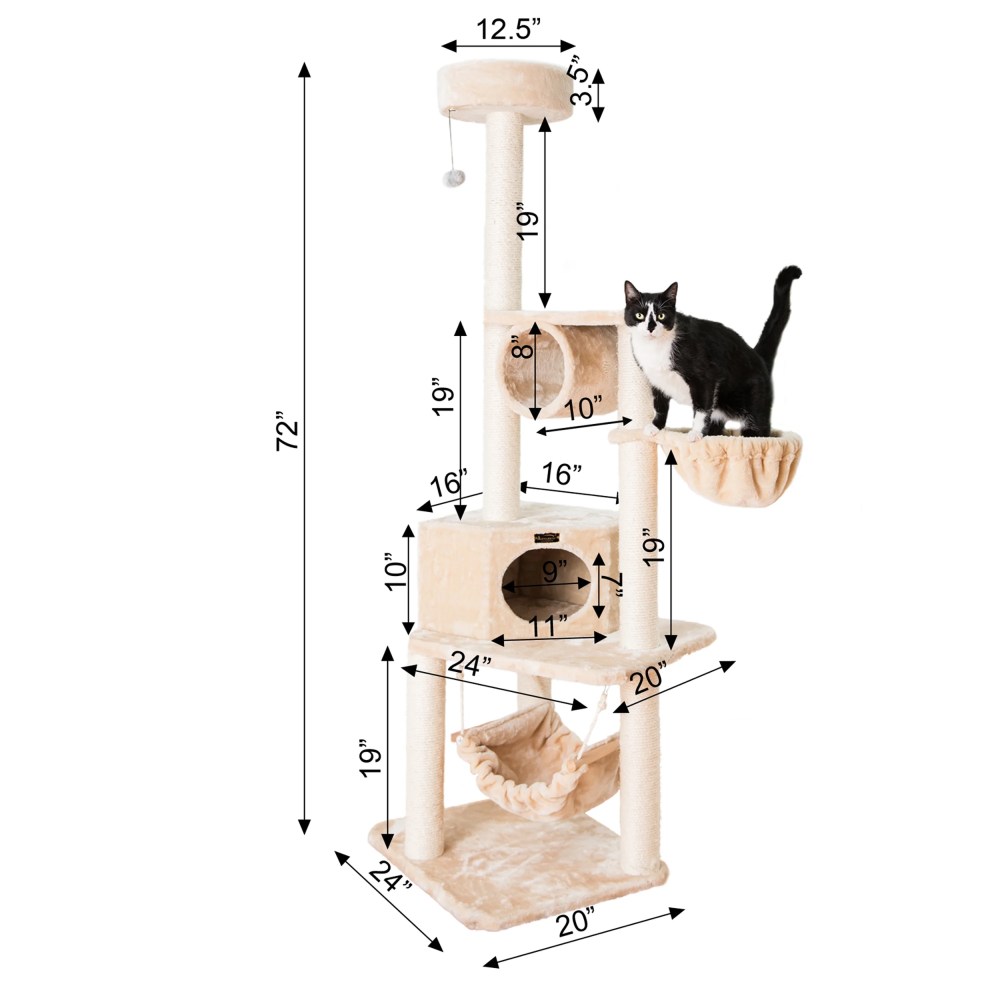 Armarkat Real Wood Cat Tree Model A7204, Beige - Image 8