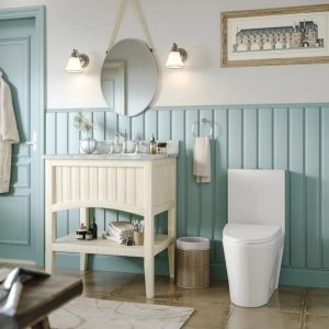 DeerValley DV-1F52102 Elongated One Piece Toilet with Comfort Chair Seat,  Bowl Height 15 3/4",  Dual Fulsh,  1.6 GPF,  White