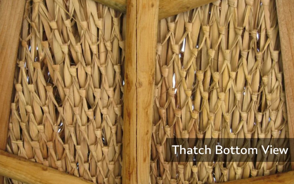 Backyard X-Scapes Natural Mexican Palm Thatch Runner Roll Roof Thatching 35" H x 8" L - Image 10