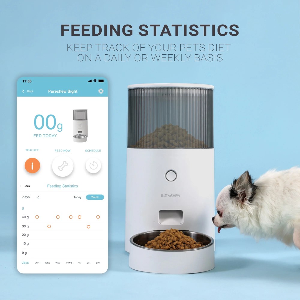 Instachew Purechew Mini Automatic Smart Cat Feeder, Smart Food Dispenser for Dogs and Cats - Image 4