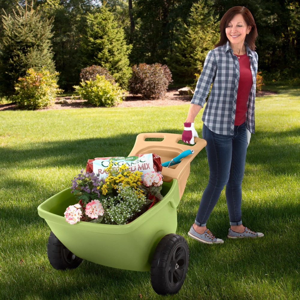 Simplay3 250 lbs Capacity Plastic Foldable Wheelbarrows with Double Wall - Image 9