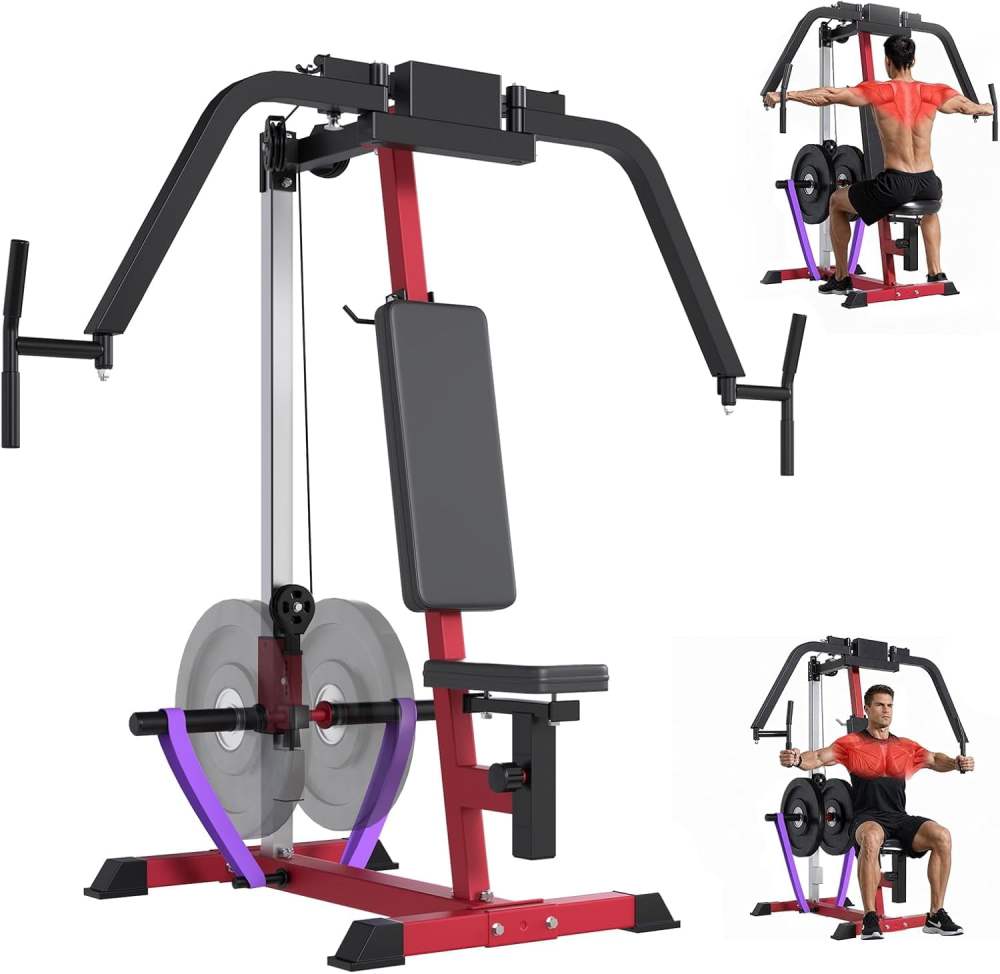 AECOJOY Chest Fly Machine, PEC Deck and Reverse Delt Machine with 450 lb Capacity, Adjustable Upper Body Workout Equipment for Home Gym