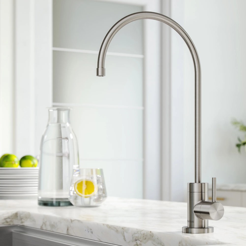 Purita 100 Lead-Free Kitchen Water Filter Faucet in Spot Free Stainless Steel - Image 4