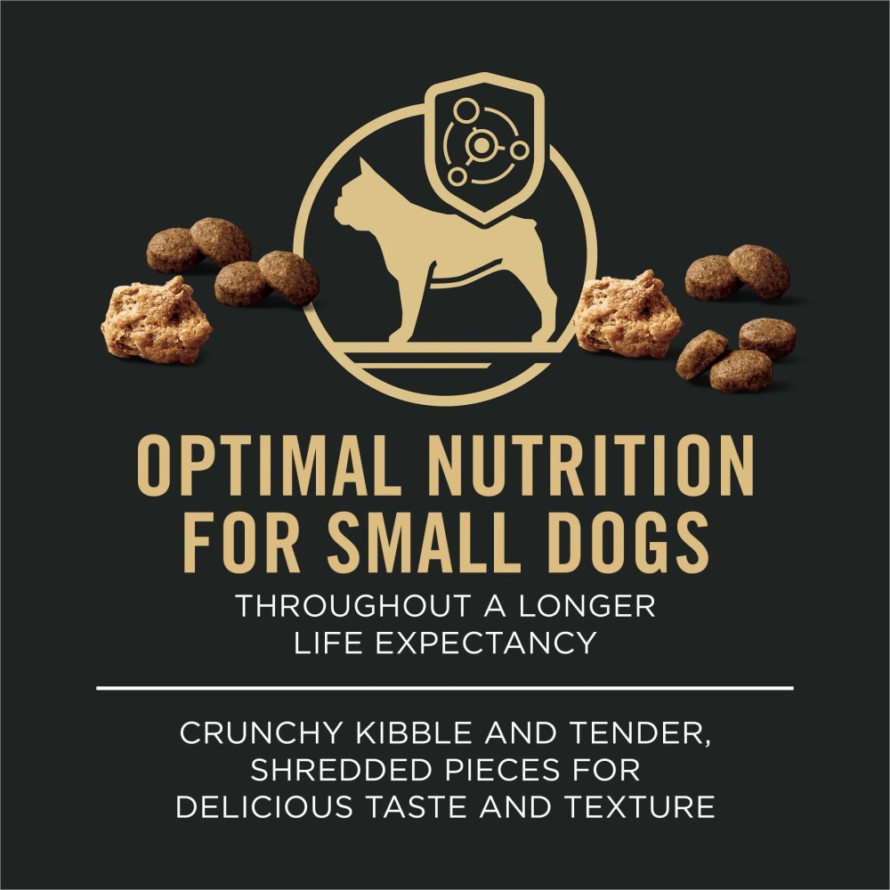 Purina Pro Plan Small Breed Dog Food, Shredded Blend Beef and Rice Formula with Guaranteed Live Probiotics, 18 lb Bag - Image 8