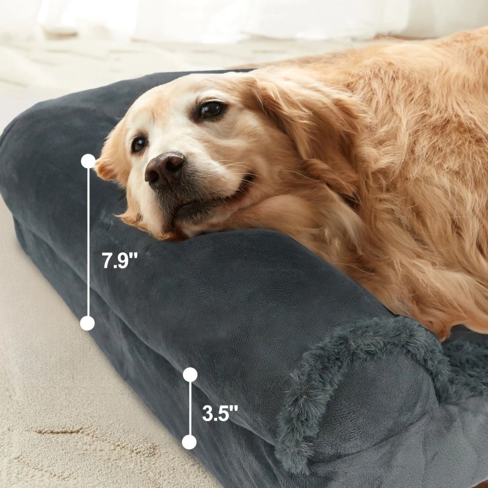 PayUSD XL Dog Beds Waterproof Orthopedic Dog Bed for Extra Large Dogs Non-Slip Bottom and Egg-Crate Foam Big Dog Pet Couch Sofa with Washable Removable Cover - Image 5