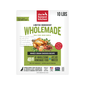 The Honest Kitchen Thrive: Dehydrated Minimalist Limited Ingredient Dog Food,  Grain Free Chicken & Quinoa,  10 lbs (Makes 40 lbs)
