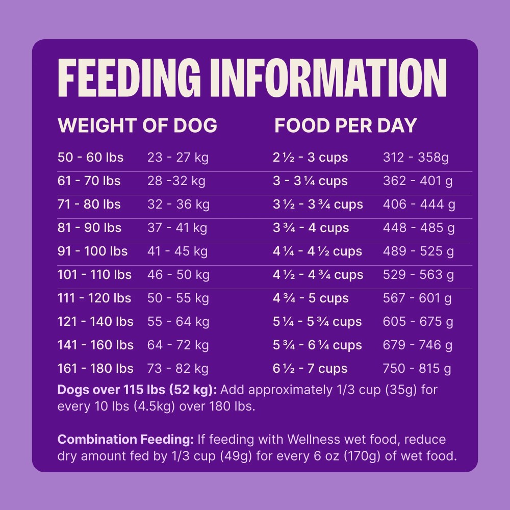 Wellness Complete Health Dry Dog Food, Large Breed, Grain Free, Natural, Chicken Recipe, (24-Pound Bag) - Image 5