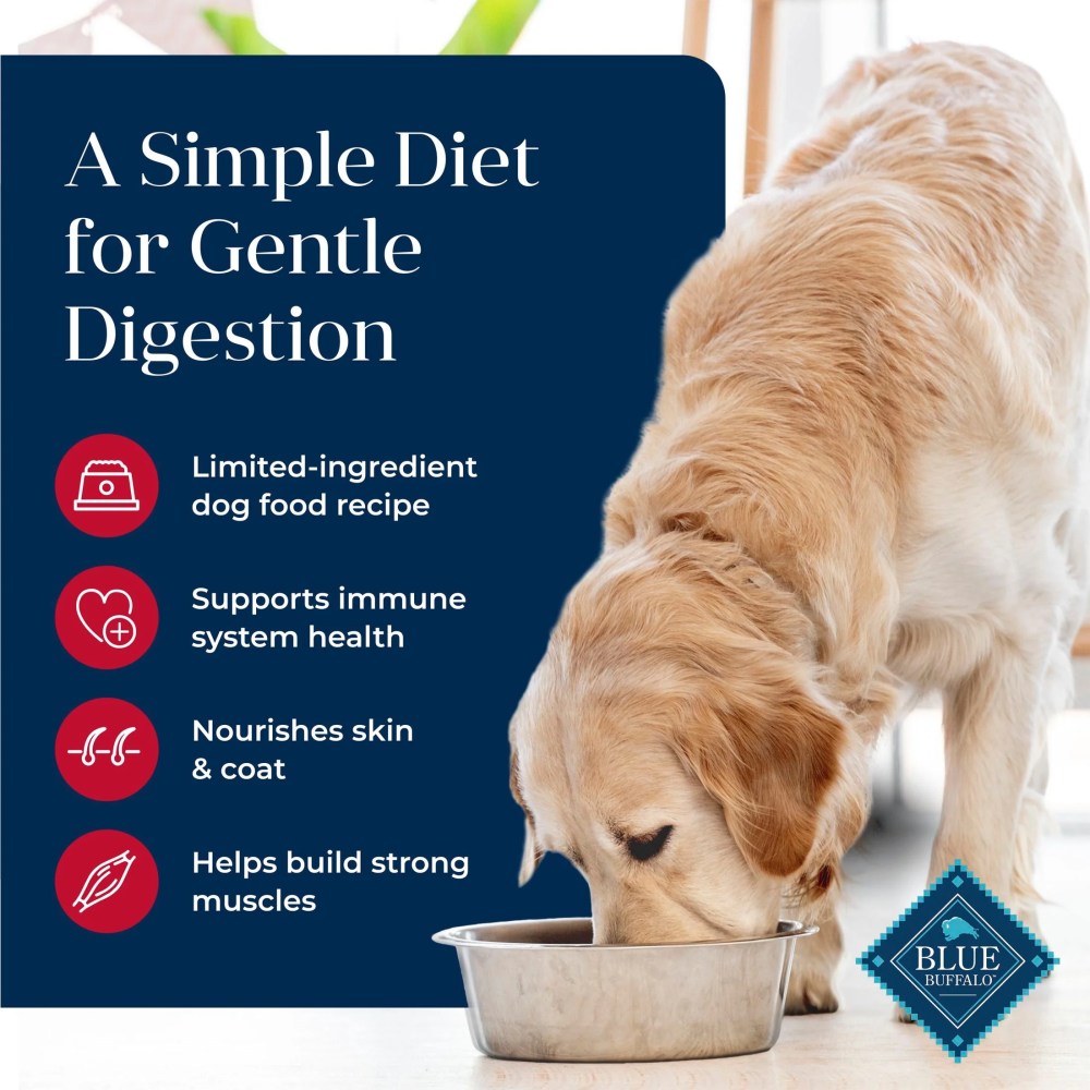 Blue Buffalo Basics Adult Dry Dog Food, Salmon, Chicken Free, 24lbs Bag - Image 4
