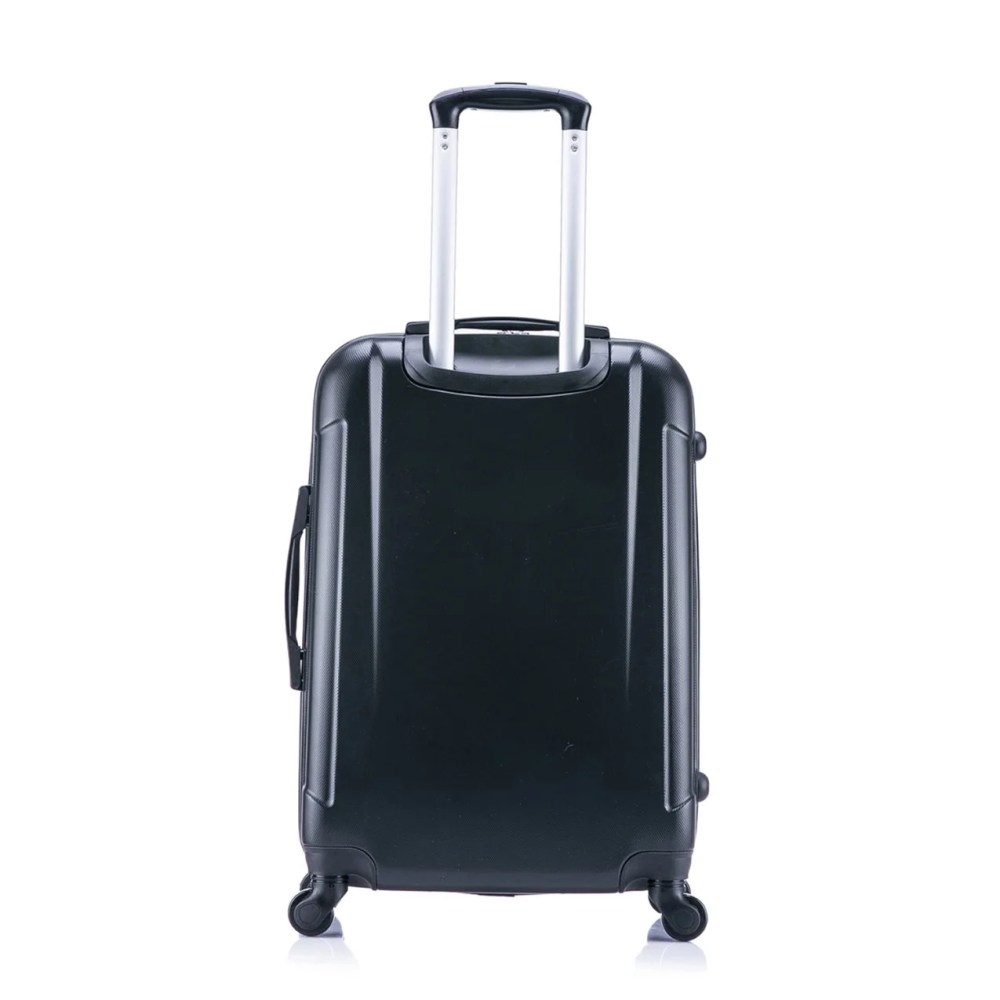 InUSA Pilot 3-Piece Hardside Luggage Sets with Spinner Wheels, Handle, Trolley, (20"/24"/28"), Black - Image 4