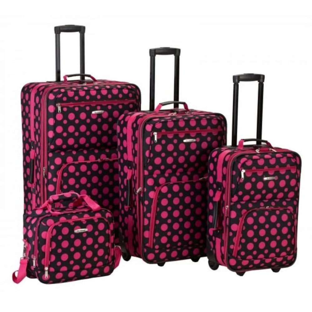 Rockland Luggage Fashion Collection 4 Piece Softside Expandable Luggage Set - Image 2