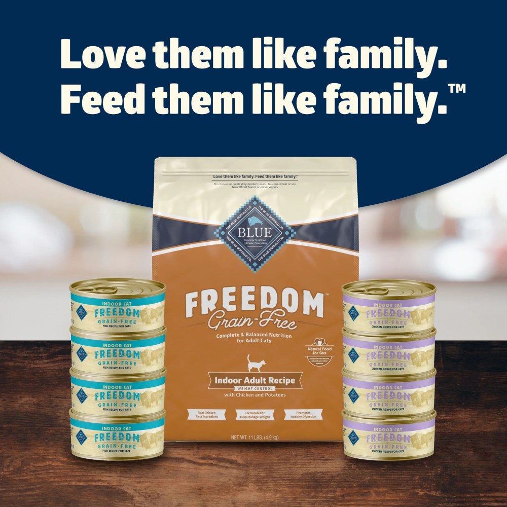 Blue Buffalo Freedom Natural Grain-Free Adult Weight Control Dry Cat Food, Chicken Recipe, 11-lb. Bag - Image 9