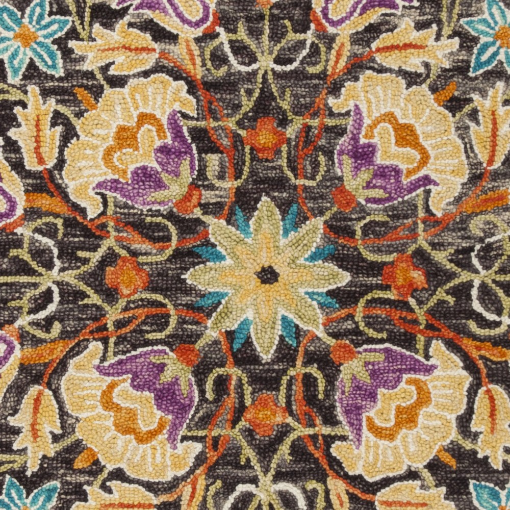 Safavieh Handmade Aspen Lutie Boho Tribal Wool Rug Black/Purple 8" x 10" 8" x 10" Indoor,Handmade Rectangle - Image 2
