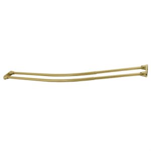 Kingston Brass CCD2177 Adjustable (60"-72") Double Curved Stainless Steel Shower Curtain