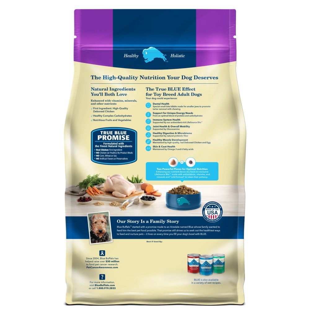 (5 pack) Blue Buffalo Life Protection Formula Toy Breed Dry Dog Food Chicken & Brown Rice 4 lbs. - Image 3