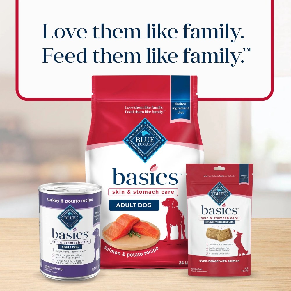 Blue Buffalo Basics Adult Dry Dog Food, Salmon, Chicken Free, 24lbs Bag - Image 6