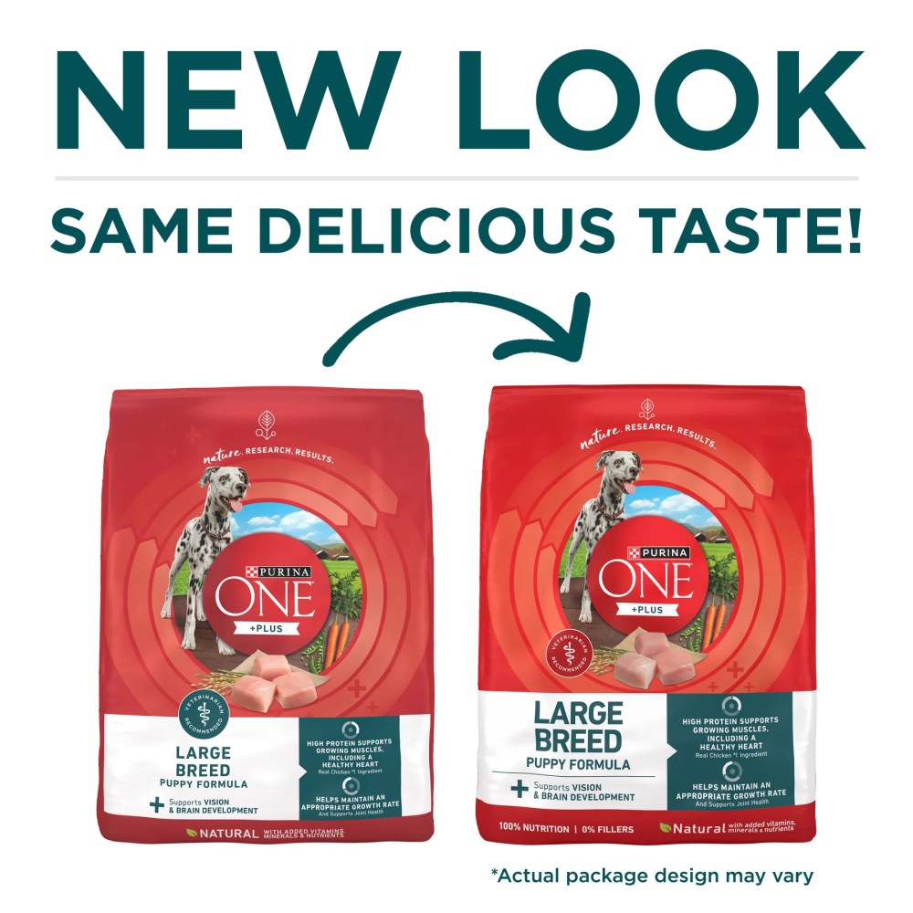Purina One Plus Puppy Dry Dog Food for Large Dogs High Protein Growth Support, Real Chicken, 31.1 lb Bag - Image 10