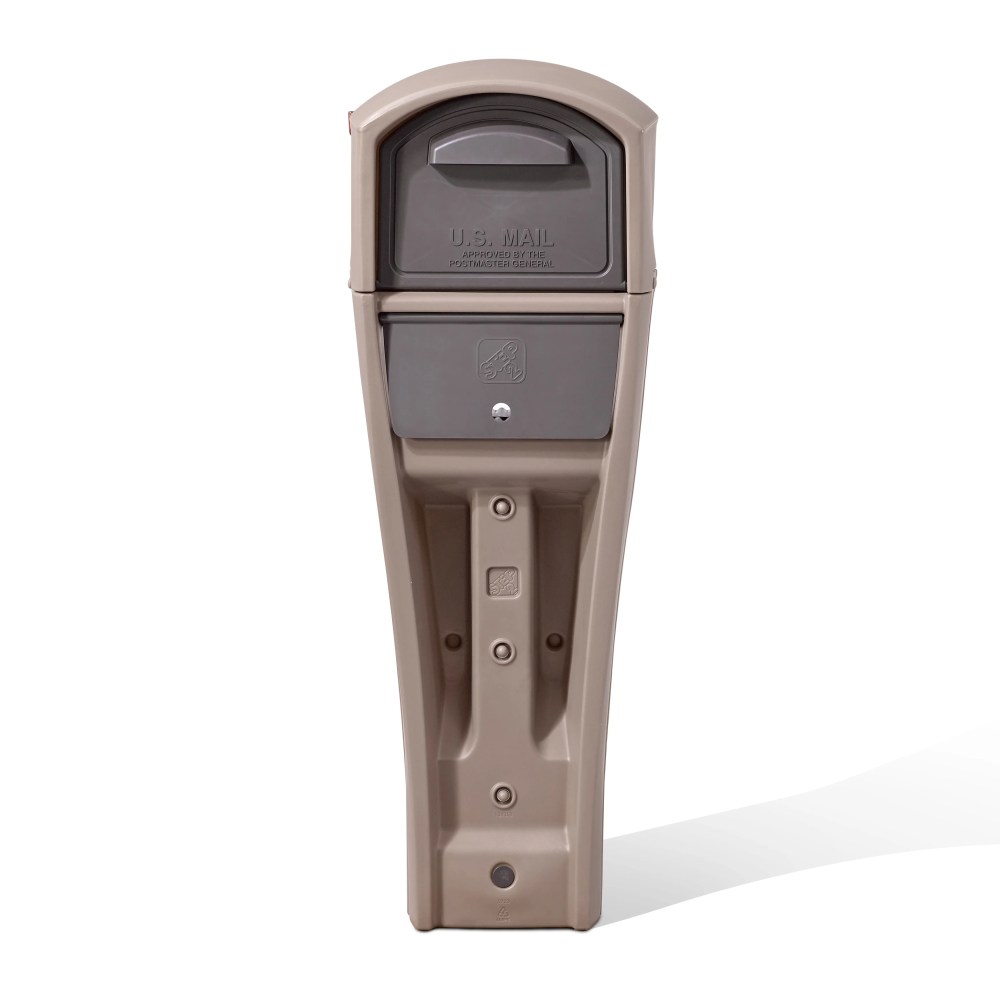 Step2 MailMaster XL Mocha All-in-one Plastic Mailbox and Post Cover Kit - Image 6