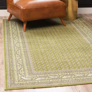 Unique Loom Williamsburg Collection Area Rug - Allover (5" 1" x 8" Rectangle Green/Gray)