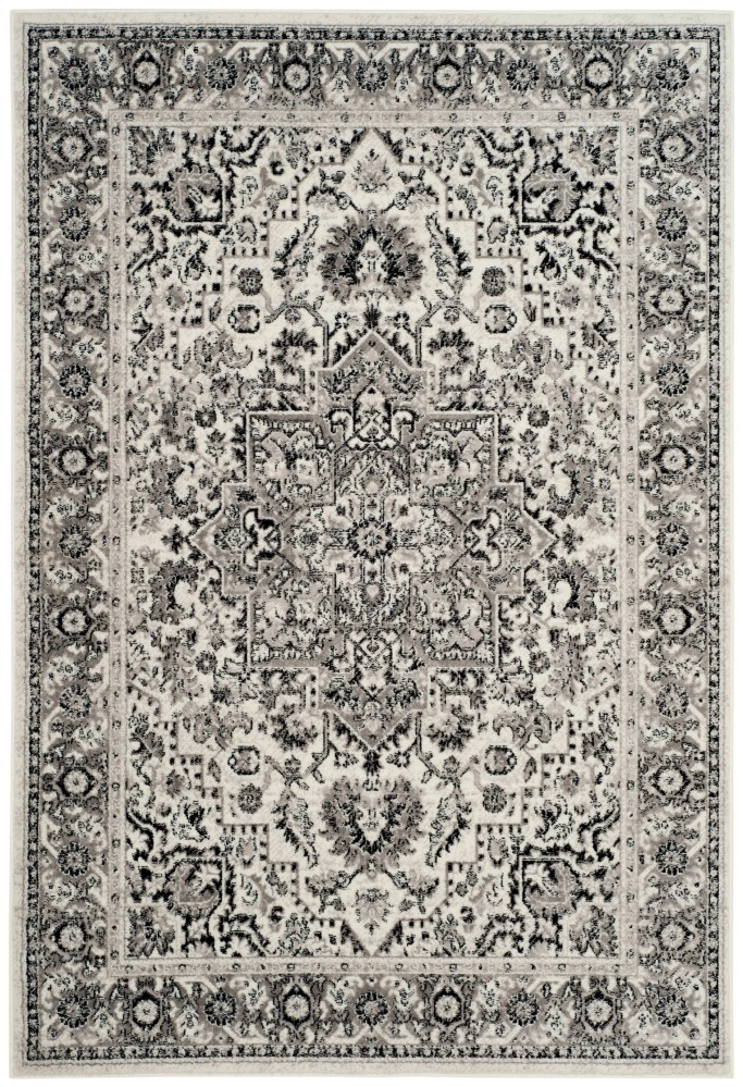SAFAVIEH Skyler Boniface Floral Area Rug, Grey/Ivory, 5'1" x 7'6" - Image 7
