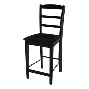 International Concepts Solid Wood Madrid Counter Height Dining Stool - 24" Seat Height