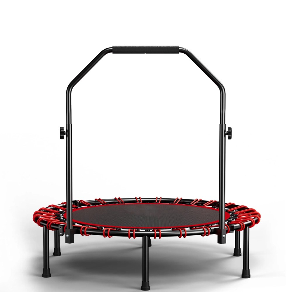40in Rebounder Trampoline for Adults, SHINPT Fitness Trampoline with Handle, 40" Gym Equipment for Home, Exercise Trampoline for Adults Indoor, Outdoor Foldable Trampoline for Yard, Basement, La