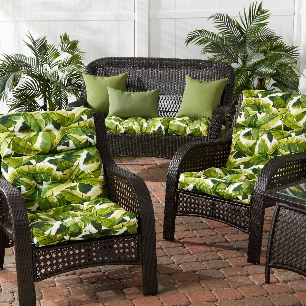 Sunbeam 44 x 22 in. Outdoor High Back Chair Cushion (2-Pack) by Greendale Home Fashions - Image 87