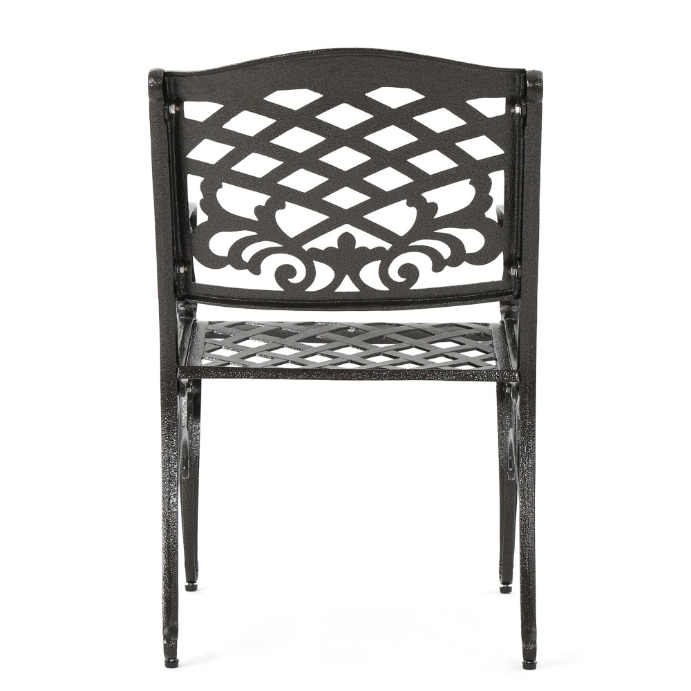 Cast Aluminum Bronze Outdoor Chair (Set of 2) - Image 6