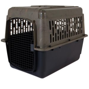 Ruffmaxx Plastic Dog Kennel, Camo and Black, 36 inch (50-90 Pound)