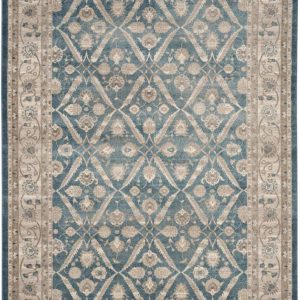 SAFAVIEH Sofia Jerrod Floral Bordered Area Rug, Blue/Beige, 9" x 12"