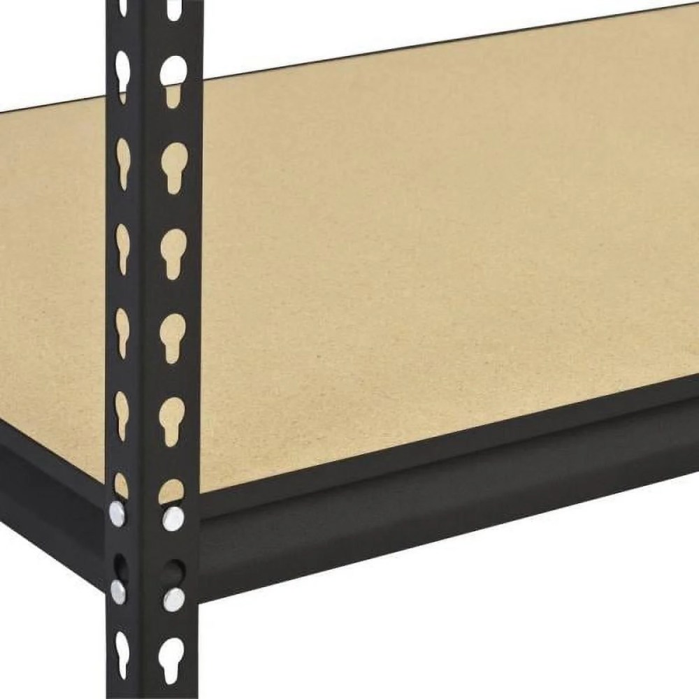 Muscle Rack 48"W x 24"D x 72"H 5-Shelf Steel Freestanding Shelving Unit Black - Image 7