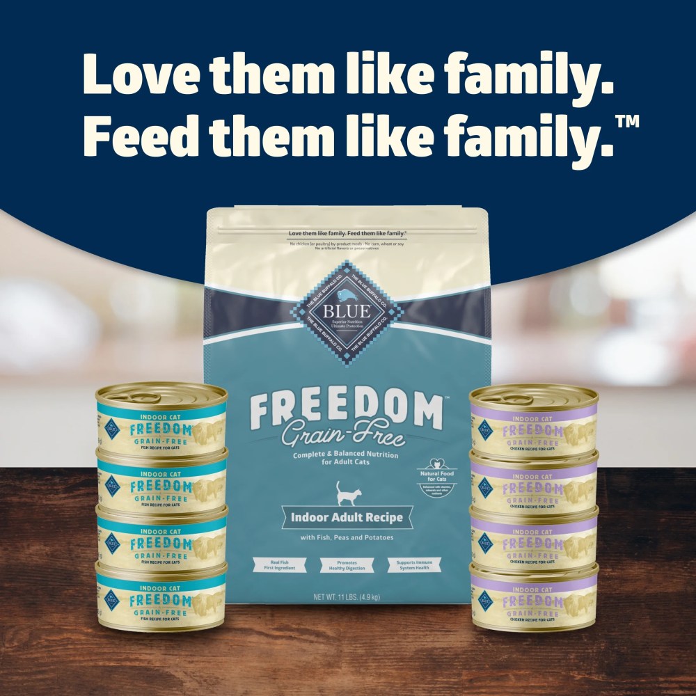 Blue Buffalo Freedom Natural Grain-Free Indoor Adult Dry Cat Food, Fish Recipe, 11-lb. Bag - Image 11