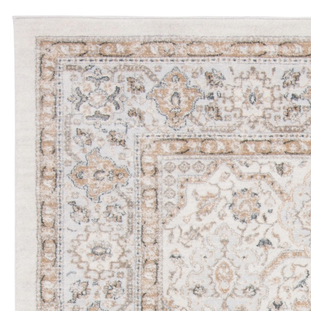 SAFAVIEH Isabella Zander Floral Bordered Area Rug, Cream/Beige, 5'3" x 7'6" - Image 9