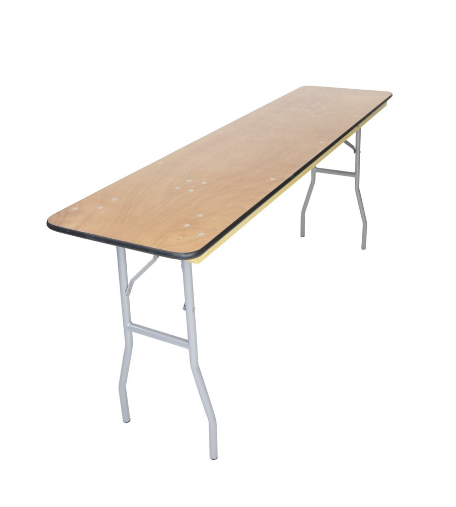 Table - 6'X18" WFT Series Russian Birch Wood - Rubber Edge - Image 2