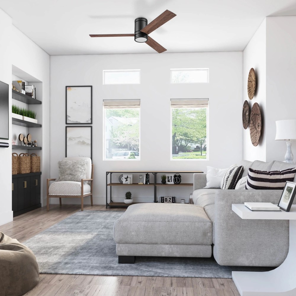 Prominence Home 52 in Espy Matte Black Remote Control 3 Blades Ceiling Fan, Matte - Image 4