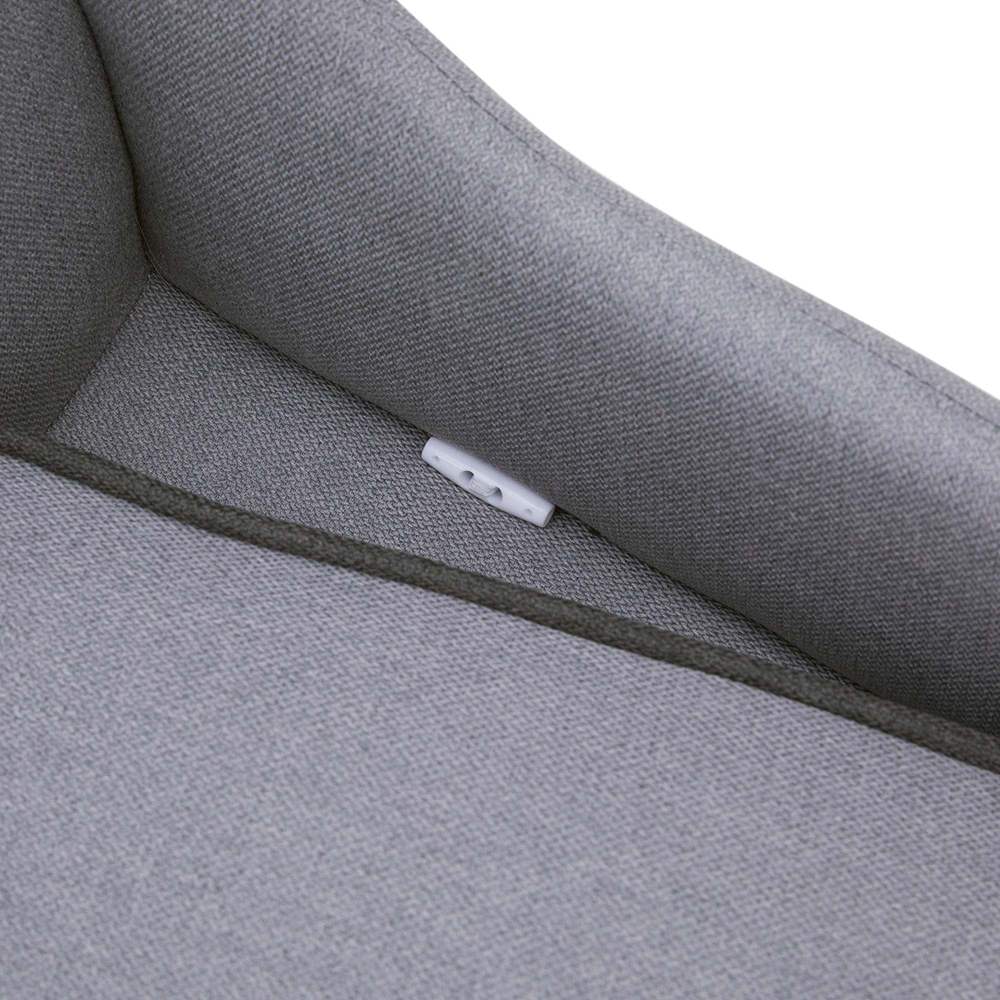 Teamson Pets Ivan Chaise Lounge Dog Bed with Storage for Pets up to 33 lbs, Gray - Image 8