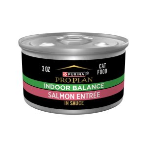 Purina Pro Plan Indoor Balance, Grilled Salmon Entree in Sauce, Wet Cat Food, 3 oz Cans, 12 Pack