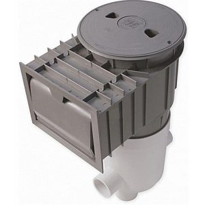 Waterway Plastics 540-5307-9B 2 in. Renegade Gunite Venturi In-Ground Skimmer, Gray & Beige Lid