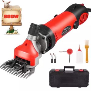 Petyoung 900W Electric Sheep Shears, 6-Speed Professional Grooming Clippers for Thick Coat Animals, Cats, Dogs, Pets