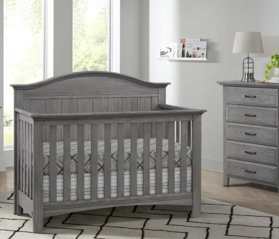 Soho Baby Sheridan 4-in-1 Convertible Crib, Graphite Gray