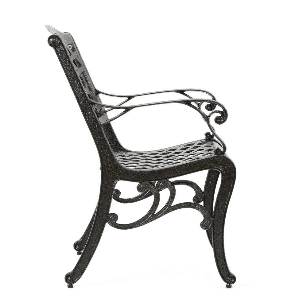 Cast Aluminum Bronze Outdoor Chair (Set of 2) - Image 7
