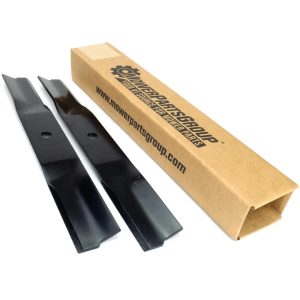 (2) Blades for John Deere Riders 38" LT150,GT225,LX255 AM-100946,M82408