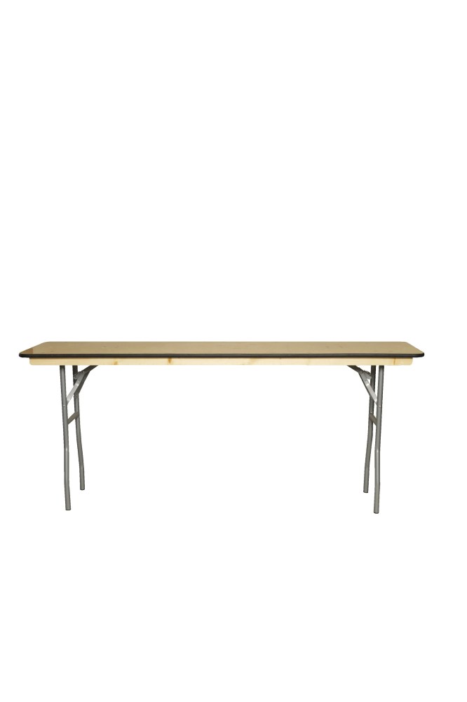 Table - 6'X18" WFT Series Russian Birch Wood - Rubber Edge - Image 3