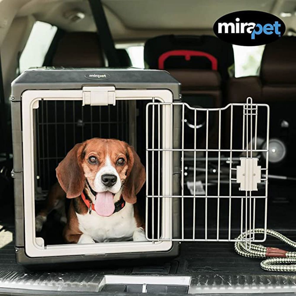 Mirapet USA Pet Carrier & Crate 22" - Premium Collapsible Design for Cats and Dogs - Portable Kennel for Small Pets - Indoor/Outdoor - 360-Degree Ventilation & Hard Plastic - Image 5