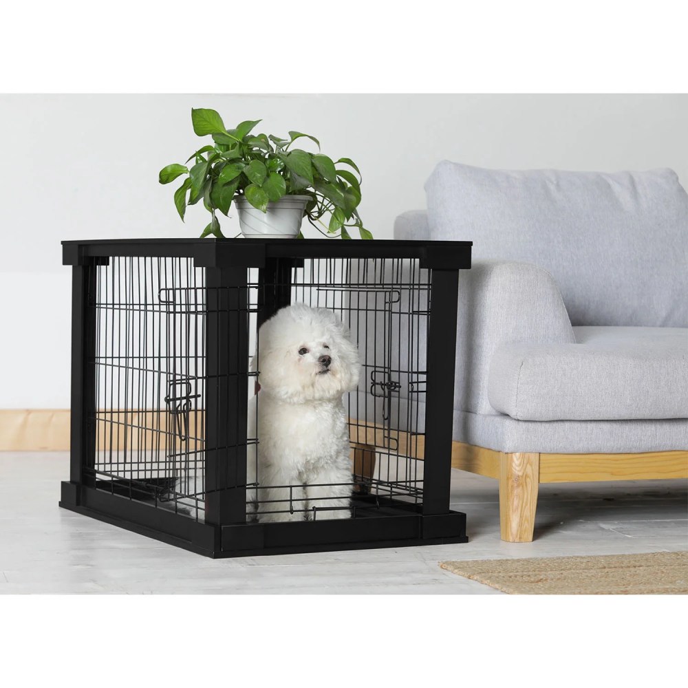Merry Products Decorative Pet Cage w/ Protection Box End Table, Black - Image 4