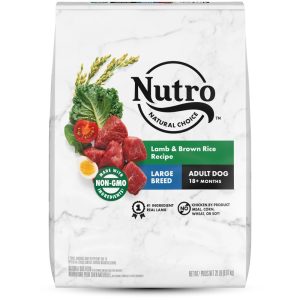 Nutro Natural Choice Adult Large Breed Dry Dog Food,  Lamb And Brown Rice Recipe,  20 Lbs.